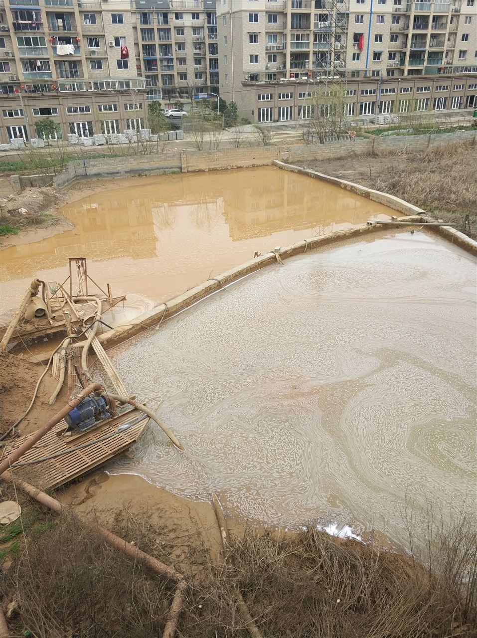 花溪沉淀池淤泥清理-厂区废水池淤泥清淤